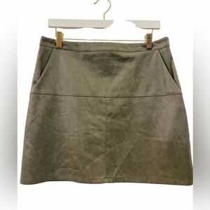 Shinestar Faux Leather Mini Skirt